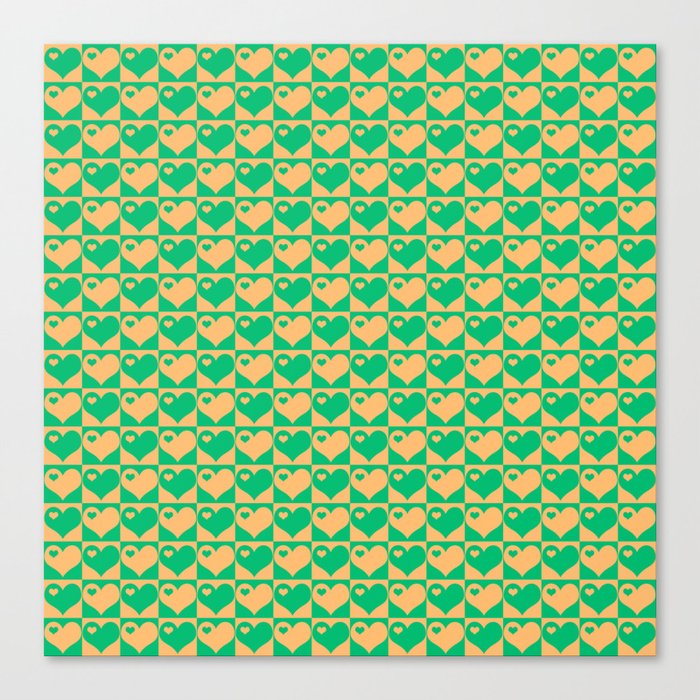 Herzen Liebes Collage Canvas Print