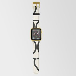 Loop Di Doo Cream & Black Apple Watch Band