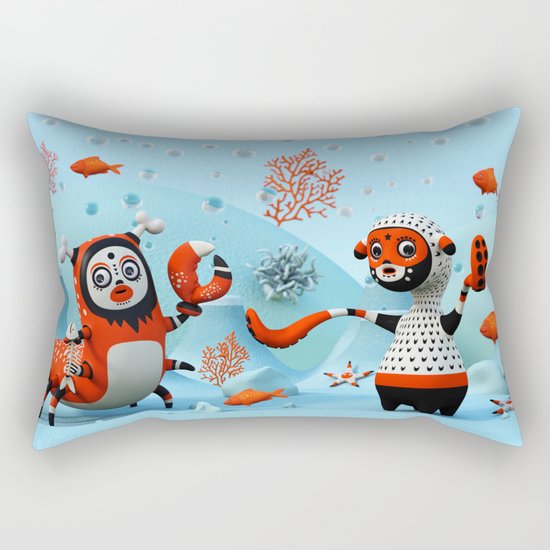 Dead Fish Rectangular Pillow