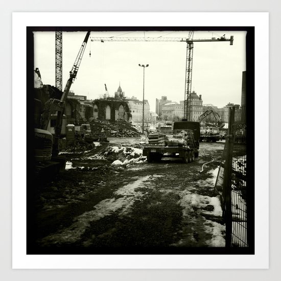 Work in progress / Travaux en cours Art Print