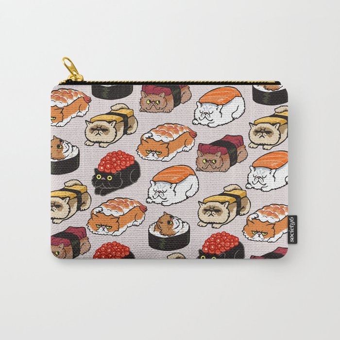 Sushi Persian Cat Carry-All Pouch
