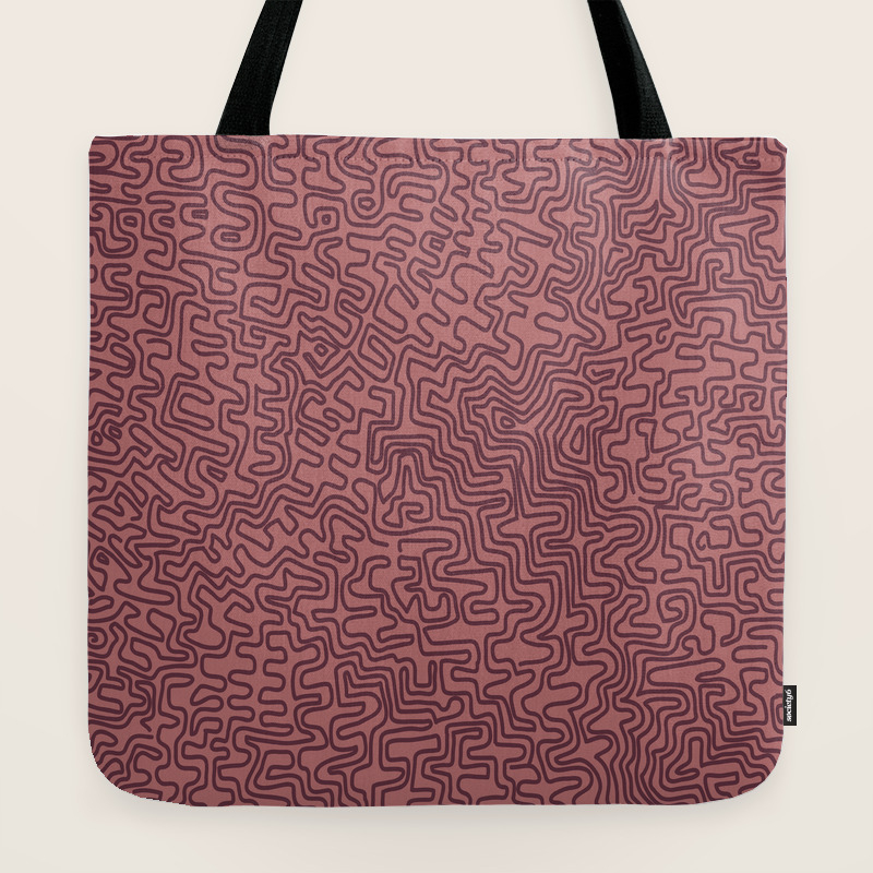Aboriginal Painting Style Rose Tote Bag By Lucianaoluvres Society6