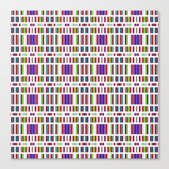 Retro Bar Pattern Canvas Print