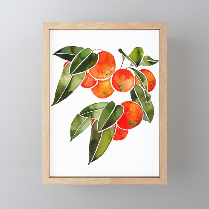 Oranges Framed Mini Art Print