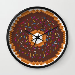 Chocolate Donut Wall Clock