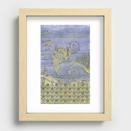 The North Summer. White Sea. Recessed Framed Print