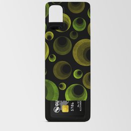 Green & Olive Abstract Circles Android Card Case