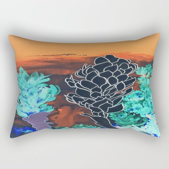 DESERT NIGHT Alpinia Purpurata Rectangular Pillow