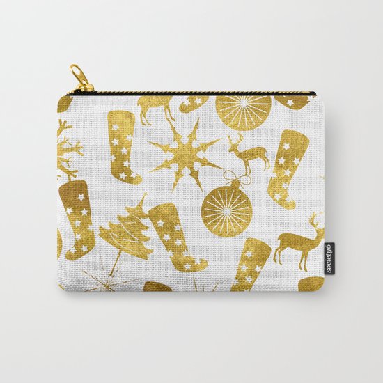 Gold Christmas 06 Carry-All Pouch