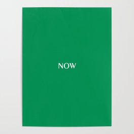 NOW FERN GREEN SOLID COLOR Poster