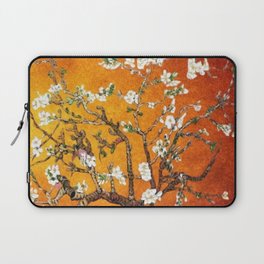 Vincent van Gogh Blossoming Almond Tree (Almond Blossoms) Orange Sky Laptop Sleeve