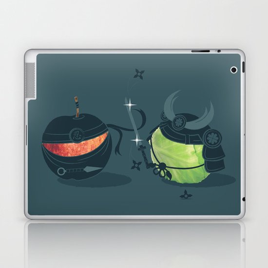ninja vs samurai Laptop & iPad Skin
