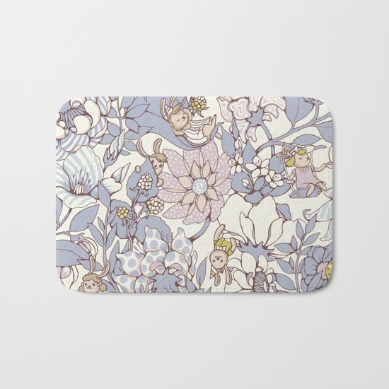Garden party - jasmine tea version Bath Mat
