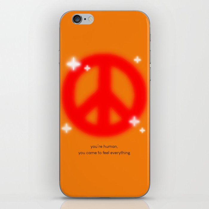 Peace Sign Quote iPhone Skin