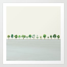 A Row Of Trees Art Print
