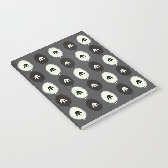 Sheep black & white Notebook