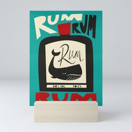 The Ocean Rum Whale  Mini Art Print
