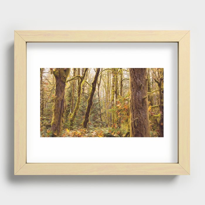 Deep in a Temperate Rainforest  Recessed Framed Print
