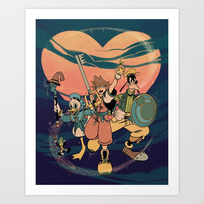 Kingdom Hearts Art Print by meexart | Society6