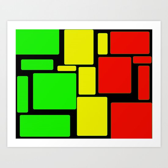 Ghanaian colors Art Print