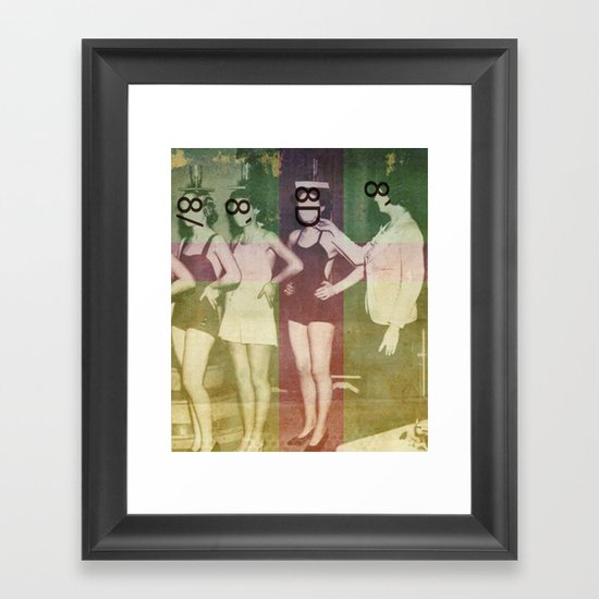Figure Eight Deportment Framed Art Print