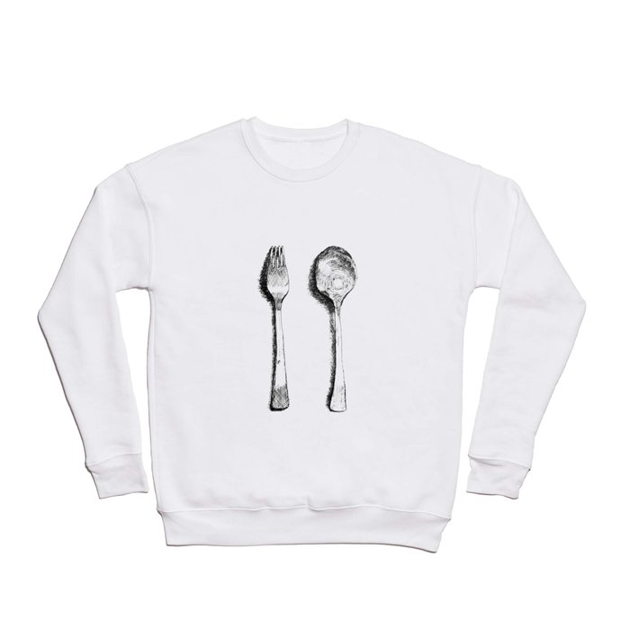 spoon and fork Crewneck Sweatshirt