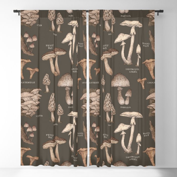 Mushrooms Blackout Curtain