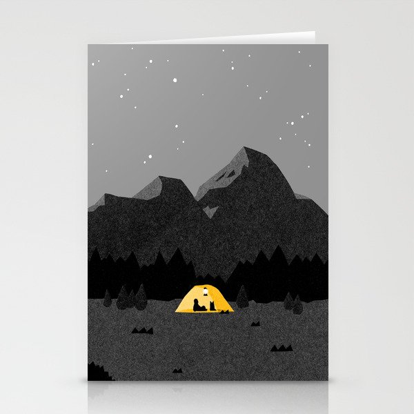 camping night Stationery Cards