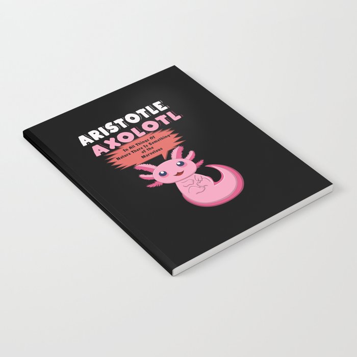 All Things Amphibian Cartoon Cute Kawaii Axolotl Notebook