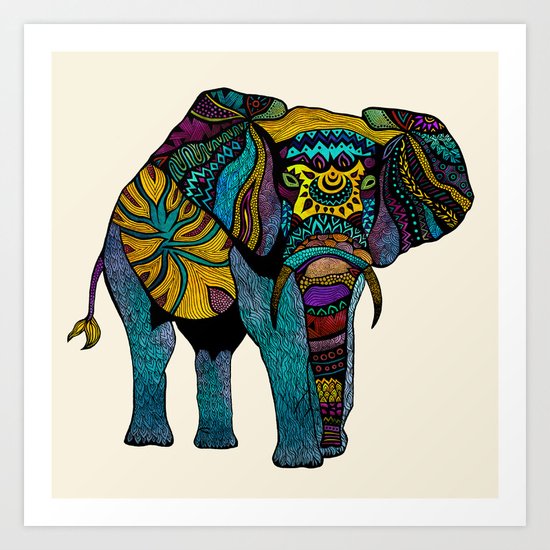 Elephant of Namibia Art Print