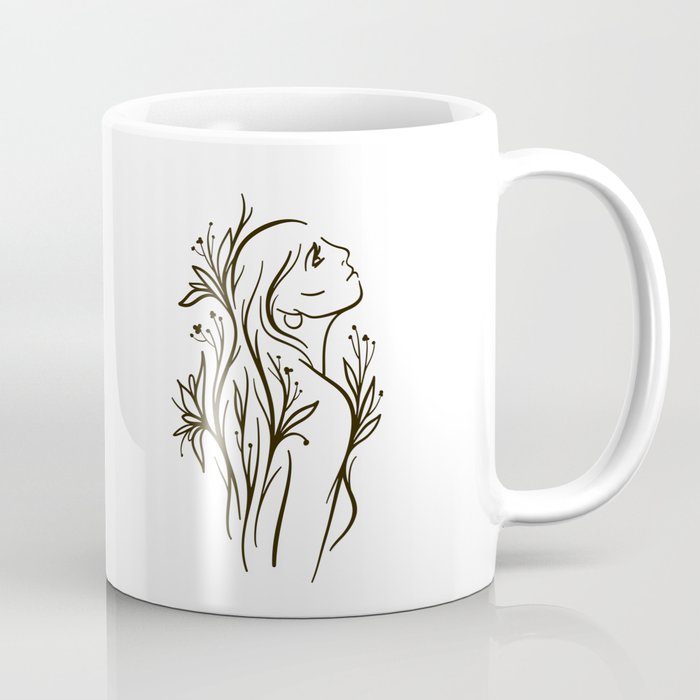 Floral woman Coffee Mug