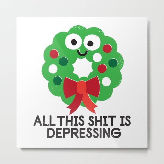 Ho Ho Hopeless Metal Print