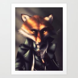Country Club Collection #5 - I'm a Patient Fox Art Print