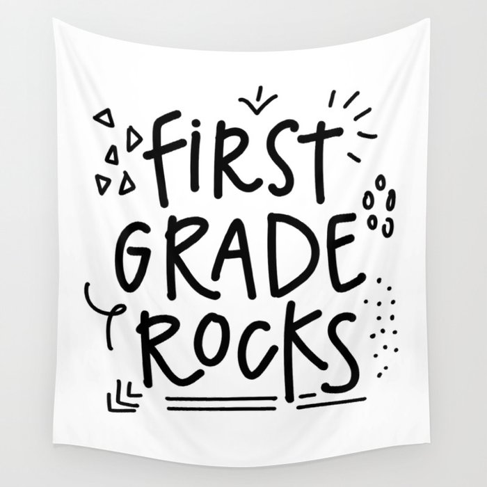 First Grade Rocks Wall Tapestry By Radowl Society6