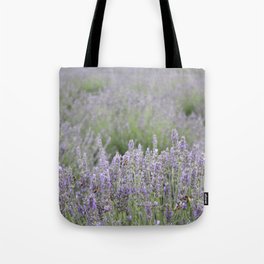 Focus On The Foreground Lavender Field Photography Tote Bag