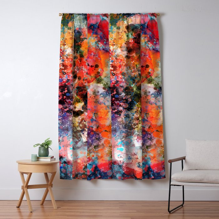 Galaxy Of Emotions Abstract Art Blackout Curtain By Emmanuelsignorino Society6