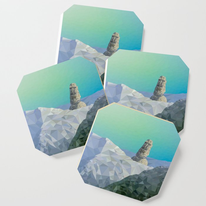 This is Not Easter Island Coaster