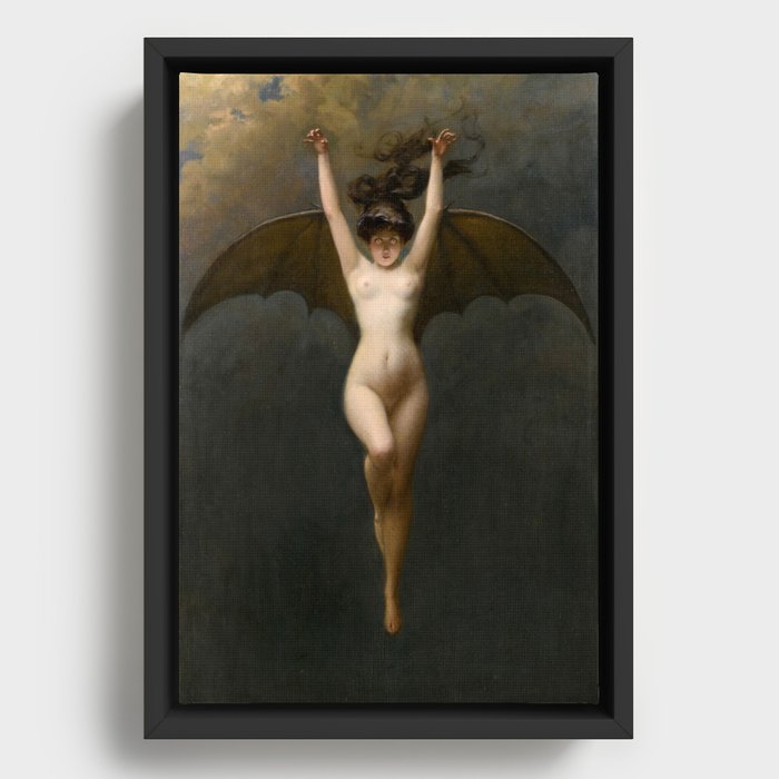 The Bat-Woman, by Albert Joseph Pénot Framed Canvas