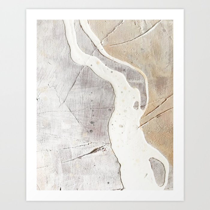 Feels: a neutral, textured, abstract piece in whites by Alyssa Hamilton Art Kunstdrucke Feels: a neutral, textured, abstract piece in whites by Alyssa Hamilton Art Kunstdrucke