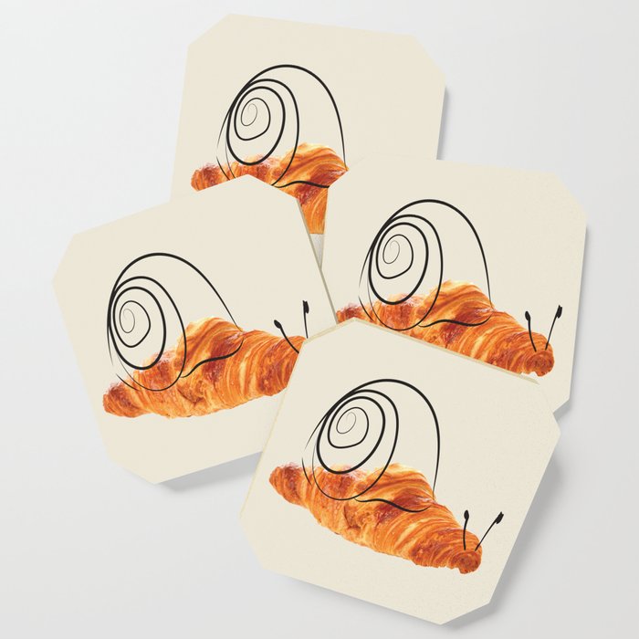 croissant snail Coaster