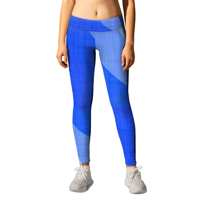 Lapis Lazuli Shapes - Cobalt Blue Abstract Leggings by TIMELESS