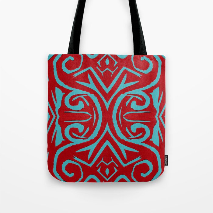 Yord Pattern Red Tote Bag