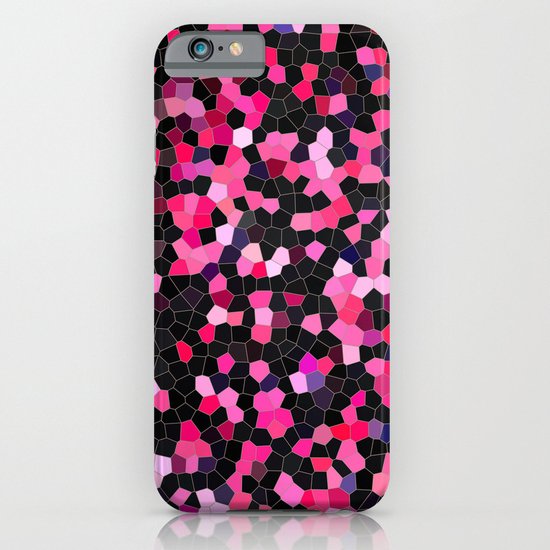 pink and black mosaic iPhone & iPod Case