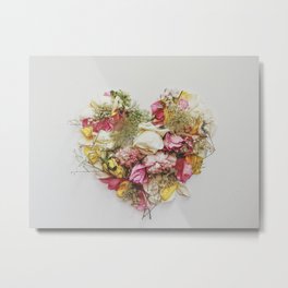 Heart shaped flowers Metal Print