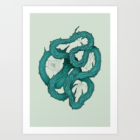 wood knot Art Print