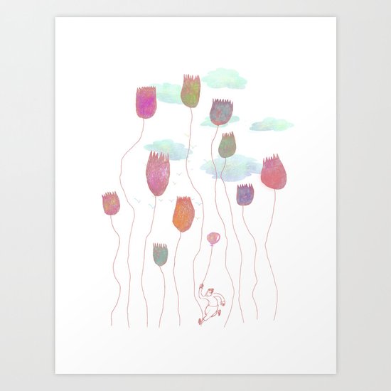 Run in the wild Art Print