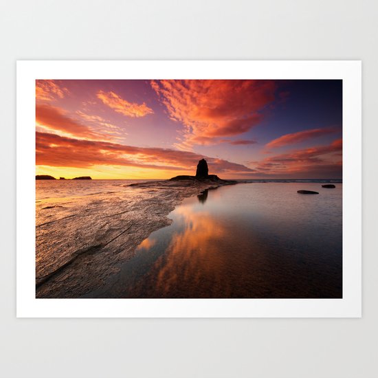 Saltwick Bay Art Print