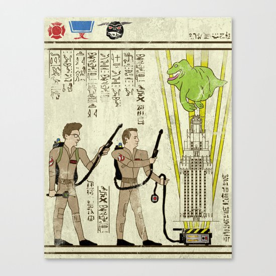 hero-glyphics: Slimed Canvas Print