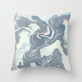 Grey marble texture. Throw Pillow