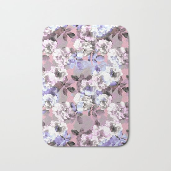 Vintage Floral Garden #society6 #decor #buyart Bath Mat